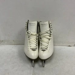 Used Riedell DIAMOND WomensFigure Skate White Senior 8.5
