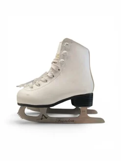 Used Riedell EMERALD SZ 4.5 WomensFigure Skate White Senior 4.5