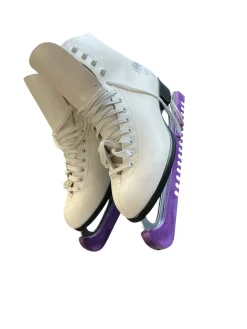 Used Riedell FIGURE SKATES WomensFigure Skate White Senior 9.5
