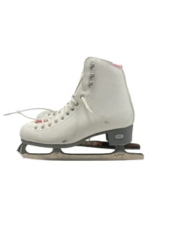 Used Riedell PEARL SZ 7 WomensFigure Skate Pink And White Senior 7