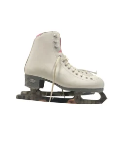 Used Riedell PEARL SZ 7 WomensFigure Skate Pink And White Senior 7