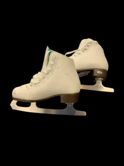 Used Riedell 10W OPAL Girls Figure Skate White Junior 03