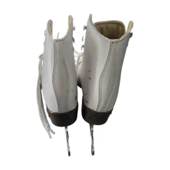 Used Riedell 10W OPEL JR YTH12 FIGURE SKATES Girls Figure Skate White Youth 12.0