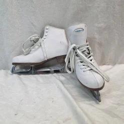 Used Riedell WOMENS FIGURE SKATES WomensFigure Skate White Senior 10