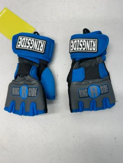 Used Ringside Martial Arts Gloves Grey And Royal Blue SM