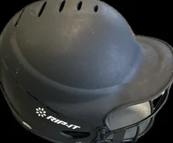 Used RIP-IT BATTING HELMET Batting Helmet w/Mask Black M/L