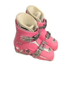 Used Roces IDEA ADJUSTABLE Girls DH Ski Boot Pink 225 MP - J04.5 - W5.5