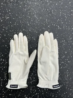 Used roeckl equestrian Womens Gloves White Senior