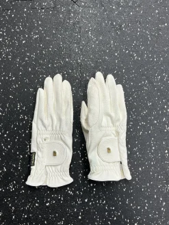 Used roeckl equestrian Womens Gloves White Senior