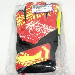 Used ROLANCIO Soccer Goalie Gloves White/Black/Red 7