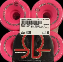Used ROLLERBONES 8PACK Inline Wheels 62MM