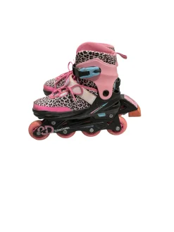 Used RollerDerby AOS SYSTEM Senior Aggressive Skates Pink Adjustable