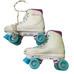 Used RollerDerby ROLLER STAR 600 Senior Roller Quad Skates White Senior 7