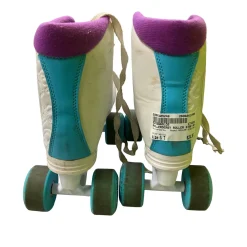 Used RollerDerby ROLLER STAR 600 Senior Roller Quad Skates White Senior 7
