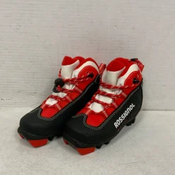 Used Rossignol Boys NNN XC Ski Boots Red YT-10
