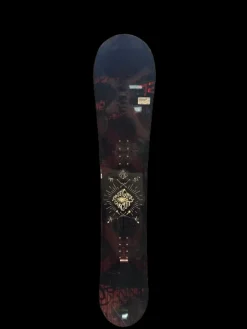 Used Rossignol CIRCUT Womens Snowboard Only Black And Wine Red 155 cm
