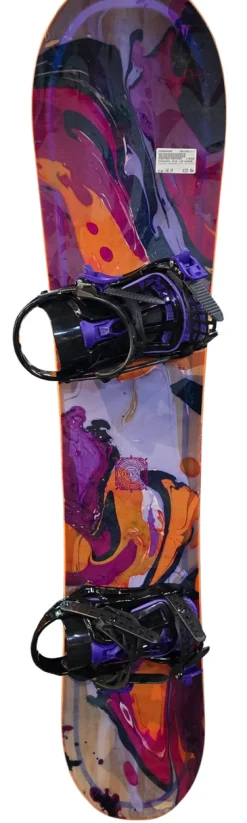 Used ROSSIGNOL DIVA 140cm women's snowboard w/ bindings
