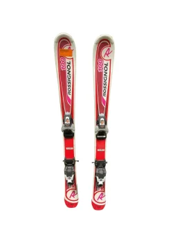 Used Rossignol EDGE Girls DH Ski/Binding Red 100 cm