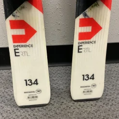 Used Rossignol EXPERIENCE RTL Boys DH Ski/Binding Orange And White 134 cm