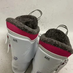Used Rossignol FUN GIRL Girls DH Ski Boot White And Pink 235 MP - J05.5 - W06.5