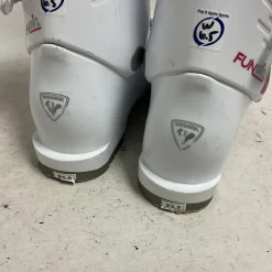 Used Rossignol FUN GIRL Girls DH Ski Boot White And Pink 235 MP - J05.5 - W06.5