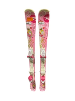 Used Rossignol PRINCESS Girls DH Ski/Binding Pink 110 cm