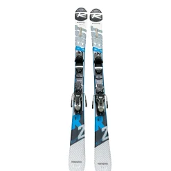 Used Rossignol REACT 2 CARBON Mens DH Ski/Binding Royal Blue 146 cm