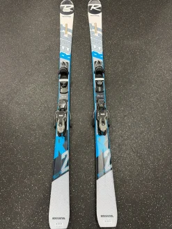 Used Rossignol REACT 2 CARBON Mens DH Ski/Binding Royal Blue 170 cm