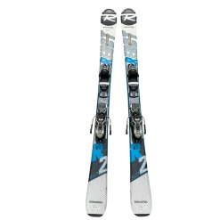 Used Rossignol REACT 2 CARBON Mens DH Ski/Binding Royal Blue 146 cm