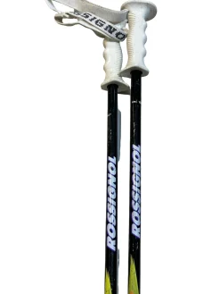 Used Rossignol SKI POLES Mens DH Ski Pole Black 105 cm / 42 in
