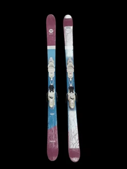 Used Rossignol TRIXIE Womens DH Ski/Binding Maroon 148 cm
