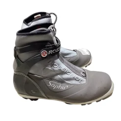Used Rossignol Womens NNN XC Ski Boots Grey W 07-07.5 / JR 05.5-06