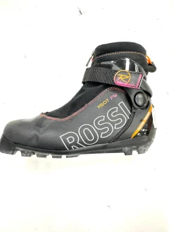 Used Rossignol Womens NNN XC Ski Boots Black W 06 / JR 04-04.5