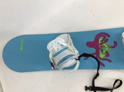 Used Roxy 128 OCTOPUS BOARD W BINDINGS Girls Board/Binding Carolina Blue 128 cm