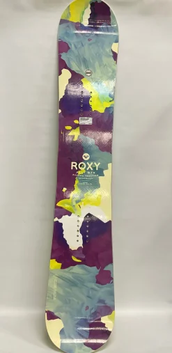 Used Roxy ALLY BTX Womens Snowboard Only Turquoise And Purple 151 cm