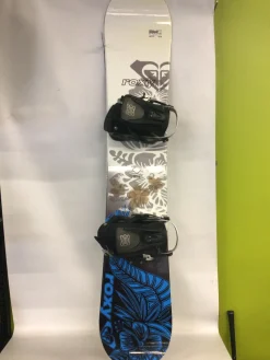 Used Roxy ROXY 151 + BINDINGS Womens Board/Bindings Royal Blue And White 151 cm