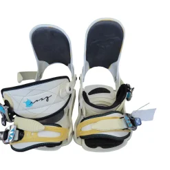 Used Roxy WOMENS SNOWBOARD BINDINGS Womens Binding Only White M/L