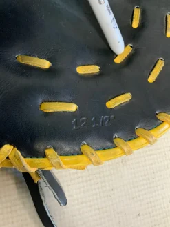 Used SACCO GOLD/BLACK BB/SB First Base RH Throw Gold 12 1/2"
