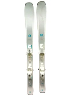 Used Salomon AIRA Girls DH Ski/Binding White 130 cm