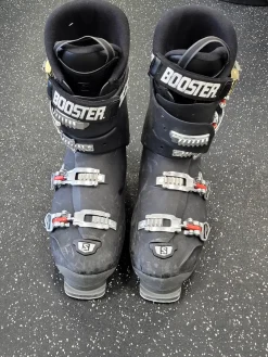 Used Salomon BOOSTER Mens DH Ski Boot Black 325 MP - M14.5