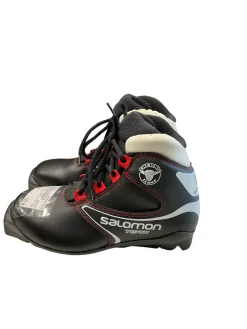 Used Salomon Boys SNS XC Ski Boots Black JR-03