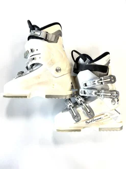 Used Salomon BREEZE IRONY Girls DH Ski Boot White 235 MP - J05.5 - W06.5