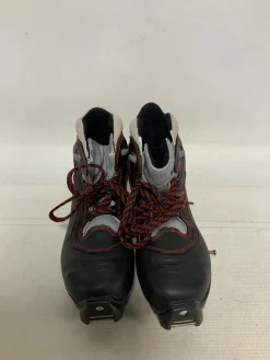 Used Salomon E3 Womens SNS XC Ski Boots Grey W 06 / JR 04-04.5