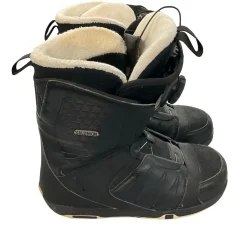 Used Salomon FACTION BOA Womens Snowboard Boots Black Senior 9