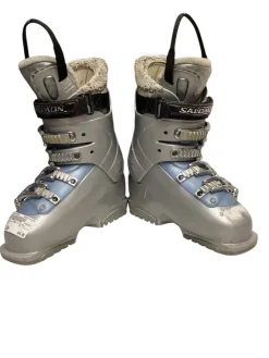 Used Salomon IRONY 6 Girls DH Ski Boot Grey 230 MP - J05 - W06