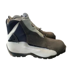 Used Salomon Mens NNN XC Ski Boots White M 08.5-09 / W 09-09.5