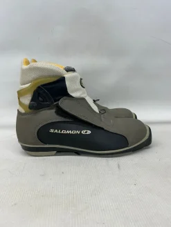 Used Salomon NEW VITANE Mens SNS XC Ski Boots Beige W 06 / JR 04-04.5