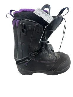 Used Salomon PEARL BOA Womens Snowboard Boots Purple Senior 5