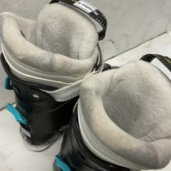 Used Salomon QST ACCESS 70W Womens DH Ski Boot Black And Carolina Blue 260 MP - M08 - W09