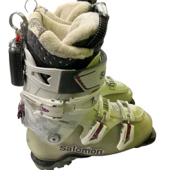 Used Salomon QUEST ACCESS ENERGYZER 70 Womens DH Ski Boot White 255 MP - M07.5 - W08.5